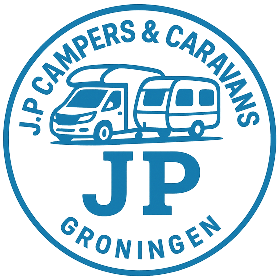 Het logo van J.P Campers & Caravans